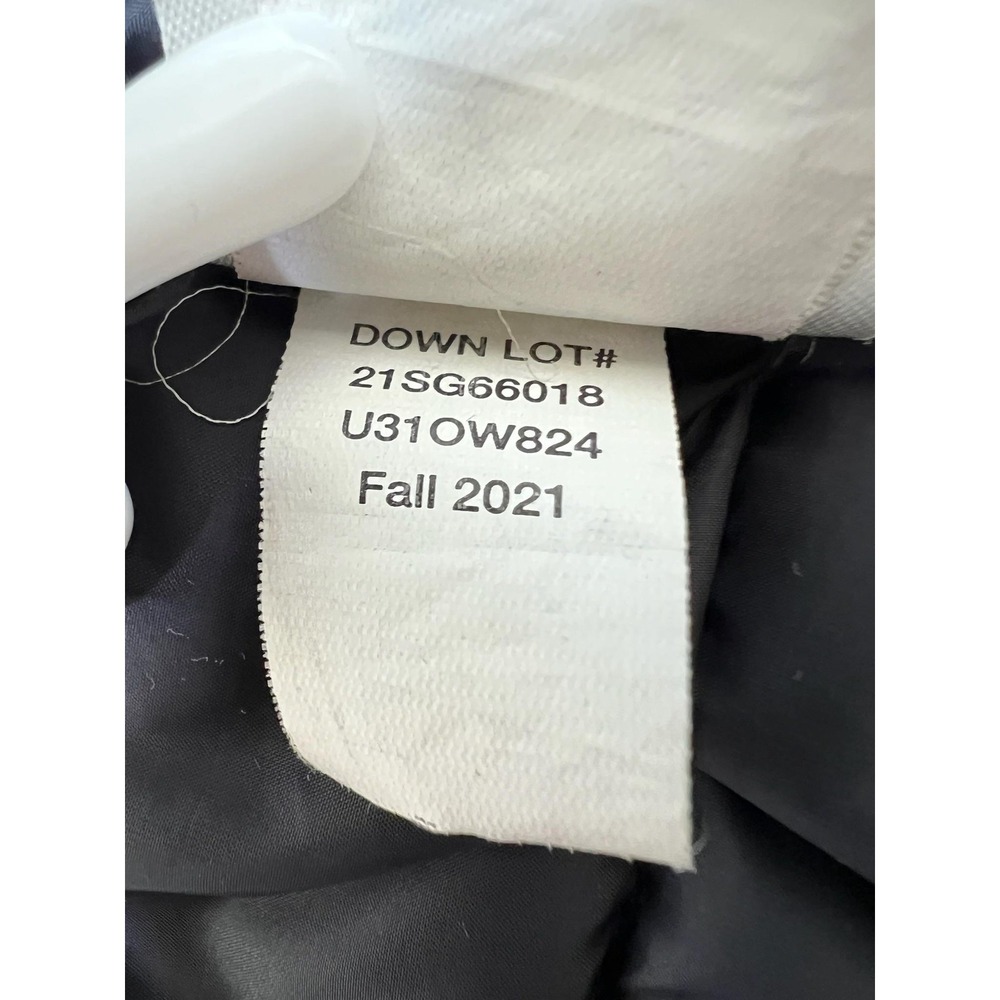 Eddie Bauer Puffer Jacket Kids Large 14 Black Hooded Down Quilted U31OW824 - Picture 10 of 13